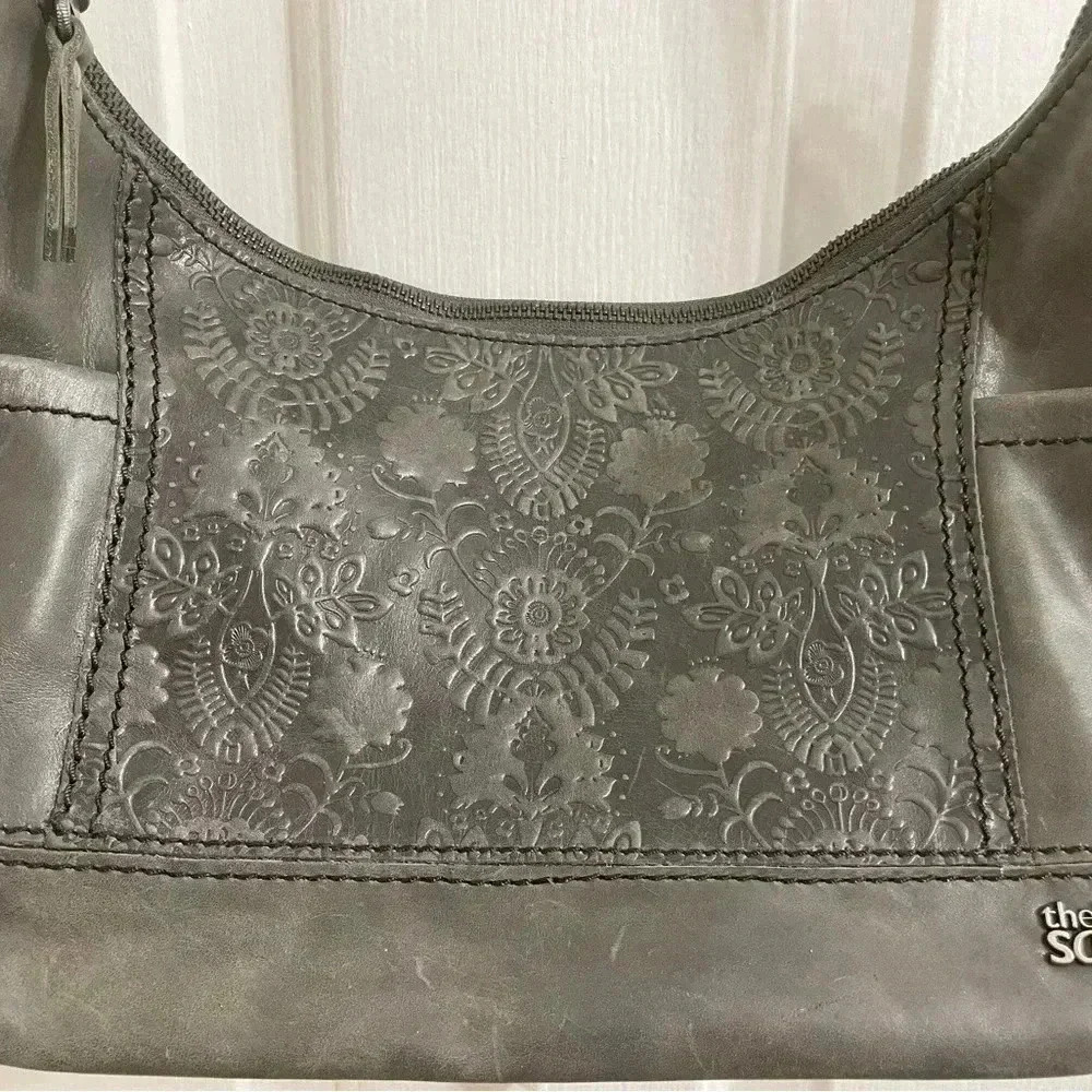 The Sak Kendra Leather Hobo Floral Embossed - Picture 2 of 9